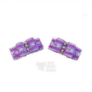 Modelo PURPLE-VELVET- Dúo Lazo Artesanal Terciopelo (endurecido)