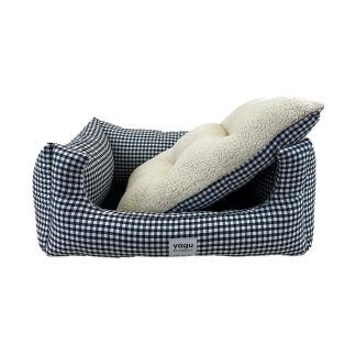 Cuna Rectangular Confort Vichy Negro - Yagu