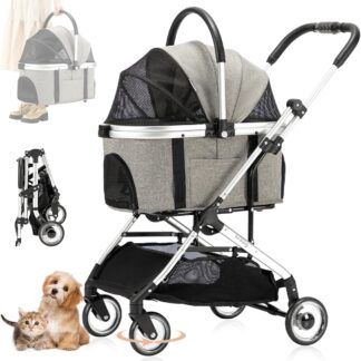 Modelo ECLIPSE - Cochecito para Perros Plegable 2 en 1 (artículo por encargo)