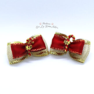 Modelo RED CHRISTMAS DUO - Dúo Lazo Artesanal