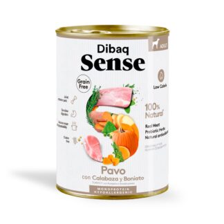 Dibaq Sense Grain Free PAVO, CALABAZA Y BONIATO