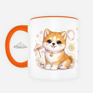 Taza de Akita Inu estilo Kawaii