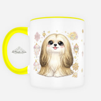 Taza de Lhasa Apso estilo Kawaii