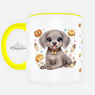 Taza de Weimaraner estilo Kawaii