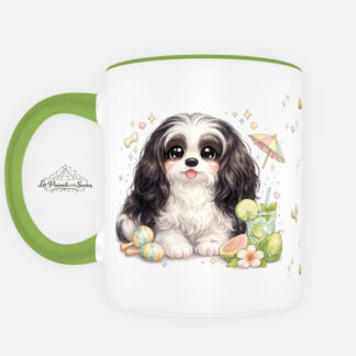 Taza de Bichón Habanero estilo Kawaii