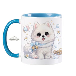 Taza de Samoyedo estilo Kawaii