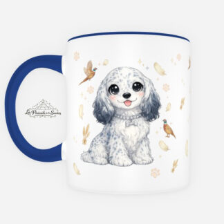 Taza estilo kawaii de Setter Inglés