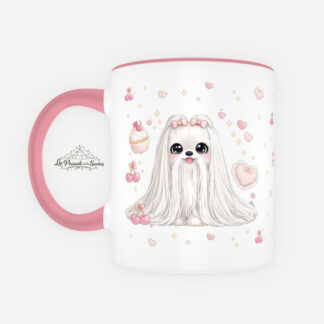 Taza Bichón Maltés estilo Kawaii V-02