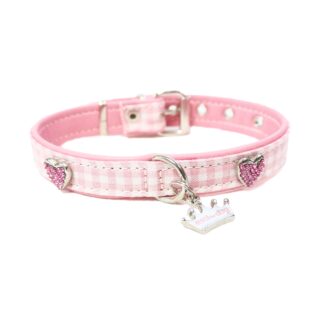 Collar para perro VICHY ROSA- estilfordog