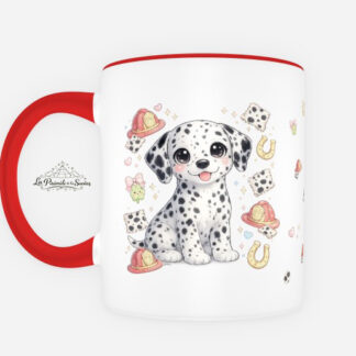 Taza de Dálmata estilo Kawaii