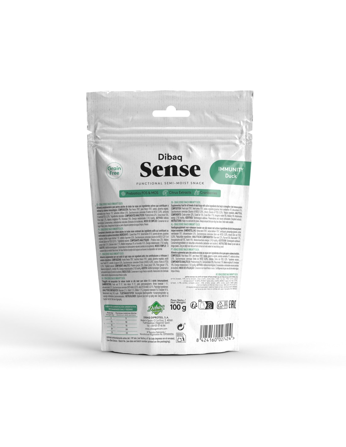Snack Inmunitario Pato - Dibaq Sense