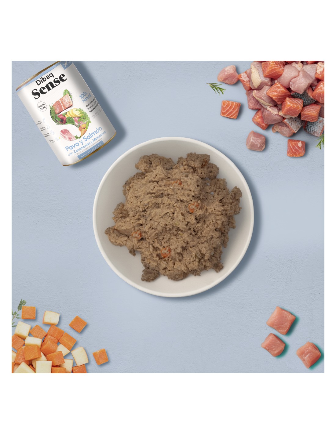 Dibaq Sense Grain Free SALMÓN Y PAVO Cachorros 190 g