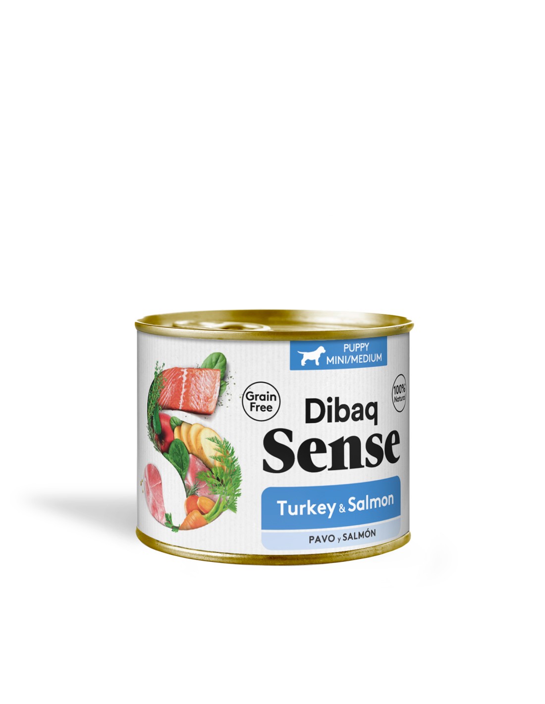 Dibaq Sense Grain Free SALMÓN Y PAVO Cachorros 190 g